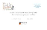 Lecture 8: Introduction to Deep Learning: Part 2 (More on ... · Lecture 8: Introduction to Deep Learning: Part 2 (More on backpropagation, and ConvNets) Sanjeev Arora Elad Hazan