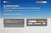 Lithium - Geological Society of London/media/shared/documents... · 2018-04-30 · From Exploration to End-user Lithium 9-10 April 2018 The Geological Society of London, Burlington
