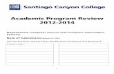 Program Review - Santiago Canyon College · Program Review - Departments Getting Started: Guidelines and Materials Overview and Planning Welcome to the Santiago Canyon College (SCC)