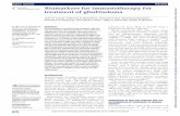 Biomarkers for immunotherapy for treatment of glioblastoma · tial biomarkers of treatment response in longitudinal samples. programmed death-ligand 1 as an immune biomarker in non-Cns
