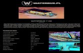 WATERBUS 1100 · WATERBUS 1100 Total length with engine: Total length of the hull: Maximum breadth: Hull draught: Approximate empty weight: Height above CWL: Total height: Number