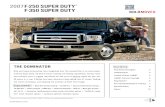 2007 F-250 SUPer DUTY 2007 F-350 SUPer DUTY F-Series Super Duty. its best-in-class* hauling and towing