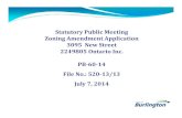 Statutory Public Meeting Zoning Amendment Application 3095 ... · PRIMRo . OF Burlington RM2 RM2- RM2 ---RM2-432 RI.2 D . OF Burlington 455 3095 455 NEW STREET . OF Burlington FRONT