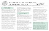 FOREST AND WILDLIFE ECOLOGY NEWS...FOREST AND WILDLIFE ECOLOGY NEWS A Newsletter for Dept. of Forest and Wildlife Ecology Staff, Students and Alumni Vol. 13, No. 1 June 2010 S pring