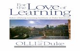 OLLI at Duke · OLLI at Duke is excited to offer members four six-week, fee-based online learning courses for the summer term that will meet via Zoom on Tuesdays or Thursdays beginning