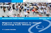 Migrant Integration in Cities: Learning from Others...2019/04/09  · Migrant Integration in Cities: Learning from Others 3 Introduction Cities are a magnet for migrants. Some arrive