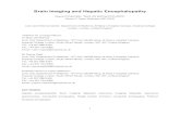 Brain Imaging and Hepatic Encephalopathy · and functional abnormalities in the brain, which imaging may detect and quantify. Suitable modalities include magnetic resonance imaging