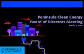 Peninsula Clean Energy Board of Directors Meeting...2017/04/27  · Peninsula Clean Energy Board of Directors Meeting April 27, 2017 June 23, 2016 Agenda Call to order / Roll call