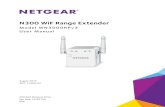 N300 WiF Range Extender - Netgear · N300 WiF. Range Extender. Model WN3000RPv3 User Manual. 2 N300 WiF Range Extender Support Thank you for selecting NETGEAR products. After installing