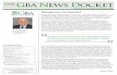 the Gba News Docket - Greensboro Bar...2 Submissions to The GBA New Docket: Submissions for consideration for the Greensboro Bar Association Newsletter should be made to petrova@petrovalaw.com.
