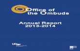Office of the Ombuds€¦ · The Office of the Ombuds is one of many parts of the dynamic system that is the UCSF community. ... pg 3 overview pg 6 program accomplishments pg 9 case