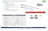 LED Tri-Proof Linear Luminaire - Value Engineered Lightingvelighting.com/content/Triproof Spec.pdf · LED Tri-Proof Linear Luminaire Model No: HY-(X)FT-LV401-(XX)W-(XX)K Length Product