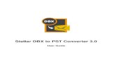 Stellar DBX to PST Converter 3...User Interface Stellar DBX to PST Converter software has a very easy to use Graphical User Interface. The user interface contains features required