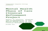 €¦  · Web viewThis report outlines the key methods, analysis, findings and outcomes of the Mental Health Phase of Care Clinical Refinement Project. The Mental Health Phase of