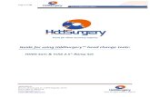 Guide for using HddSurgery™ head change tools · 2018-10-12 · HDDSURGERY Milutina Milankovića 1E, 11070 Belgrade, Serbia phone +381 11 268 35 26 support@hddsurgery.com Tools
