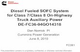 Diesel Fueled SOFC System for Class 7/Class 8 On-Highway ...This presentation contains no proprietary, confidential, or otherwise restricted information Diesel Fueled SOFC System for