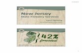 New Jersey · New Jersey State Forestry Services ... February 2, 2015 March 6, 2015 7:00 p.m. Forest Resource Education Center ... – Wharton SF – SPB/Hazardous fuel thinning project