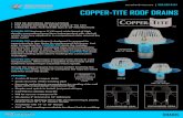 COPPER-TITE ROOF DRAINS 2019-04-12آ  COPPER-TITE ROOF DRAINS DRAINS INSTALLATION COPPER-TITE Drains