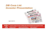 DBCL - Investor Presentation April 2015 - Investor...Microsoft PowerPoint - DBCL - Investor Presentation April 2015.pptx Author: Praveen Sontale Created Date: 4/14/2015 8:38:36 PM