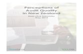 Perceptions of Audit Quality in New Zealand · services in New Zealand perceive auditors contribution to fair, efficient and transparent NZ financial markets. This is the first time