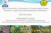 Role of Scientific Community in Supporting Climate Resilience Agriculture Development ... · 2017-04-10 · ery early maturing Inpari (11, 12, dan 13) Immersion/flood tolerant; Inpara