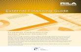External Financing Guide€¦ · Energy Efficiency Finance Calculator. is the quickest way to understand available external financing options. Input basic project and company information