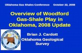 Overview of Woodford Gas-Shale Play in Oklahoma, 2008 …Oklahoma Gas-Shale Wells Completed 1939-2008. 650 Wells. 73 Caney Shale. 577 Woodford Shale. Updated 8/4/2008