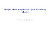 Simple New Keynesian Open Economy Modellchrist/course/...Extension to Small Open Economy • Outline – the equilibrium conditions of the open economy model system jumps from 6 equations