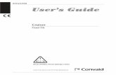 ENGLISH User’s Guide - Convaid · ENGLISH User’s Guide SAVE THIS BOOK FOR FUTURE REFERENCE READ INSTRUCTIONS BEFORE USING Cruiser Fixed-Tilt. CONVAID USER’S GUIDE Notice: The