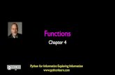 Functions - Open Michigan · 2016-10-04 · Python Functions! • There are two kinds of functions in Python.! • Built-in functions that are provided as part of Python - raw_input(),