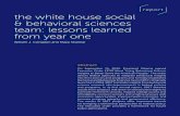 report the white house social & behavioral sciences team: lessons … · 2017-08-22 · Behavioral Sciences Team: Lessons learned from year one. Behavioral Science & Policy, 1(2),