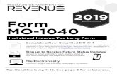 Form 1040 Book - Individual Income Tax Long Form Instructions_2019.pdfIndividual Income Tax Return (Federal Form 4868) with your Missouri income tax return when you file. If you expect