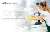 Office Renew and Covid-19 Clean · Use this time to renew, clean and sterilise your office through a fast track and cost effective refresh solution. Have a prepared office space for