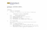 ETHICS BOARD€¦ · Web viewETHICS GUIDELINES May 2014 CONTENTS 1 TERMS OF REFERENCE Terms of Reference for the Ethics Committee 2 UNIVERSITY ETHICS PROCEDURE 2.1 Ethics Requirements3.9Policy