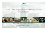 2011 CMS Superintendent Survey Final Report v3 0 · 2011-12-14 · vy others Shows commitment to providing safe and secure environments vy Shows commitment to providing safe and secure