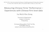 Measuring Chinese Firms' Performance - Experiences with ...price if tiinformation in China St ti ti lStatistical YbkYearbook (2006). 20. Empirical Results 21. Empirical Results Table