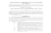 PROVINCIAL ASSEMBLY OF THE PUNJAB Punjanb Local Government... · in the Provincial Assembly of the Punjab on Friday, 26 July 2013, is hereby ... sale and purchase of meat, fish, fruit,