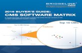 2016 Buyer’s Guide: CMs software Matrix Library... · its partner ecosystem is expanding. Some Sitecore customers have reported difficulties with its partner ecosystem. Sitecore’s