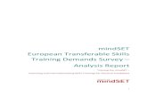 mindSET European Transferable Skills Training Demands ...€¦ · In general, this report of the mindSET European Transferable Skills Training Demands Survey aims at providing an