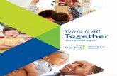 Tying It All Together - OCCRRA · 2019-07-18 · Tying It All Together 2018 Annual Report. We lead and support statewide – from setting policy to training teachers to offering business