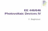 EE 446/646 Photovoltaic Devices IV - egr.unlv.edueebag/Photovoltaic Devices IV.pdf · Classification of solar cells There are a number of ways to categorize photovoltaics: One way