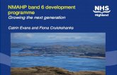 NMAHP band 6 development programme · 2020-05-06 · NMAHP band 6 development programme Growing the next generation Catrin Evans and Fiona Cruickshanks. ... Development Programme