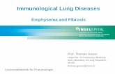 Emphysema and Fibrosis - pki.unibe.ch · Th. Geiser 3 Immunological Lung Diseases Lung: O2 Transportation, gas exchange, defense systems Airways, blood vessels Alveoli 400 Millions