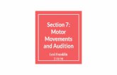 Movements and Audition Motor Section 7mboyle/COGS17/pdf-files...Descending Tracts Purpose: Bring motor decisions from higher cortical levels to lower levels of the CNS Produces a Motor