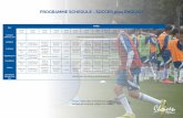 PROGRAMME SCHEDULE - SOCCER plus ENGLISH · 1/2 DAY EXCURSION TO CHELSEA FC STAMFORD BRIDGE STADIUM Dinner Team Sports Communication with Families Lights Out THURSDAY Wake-up Call