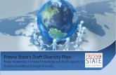 Fresno State’s Draft Diversity Plan Power… · Fresno State’s Draft Diversity Plan: Raise Awareness, ... Develop a comprehensive three to five year Diversity ... resources. 4)