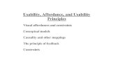 Usability, Affordance, and Usability Principlesuser.ceng.metu.edu.tr/~tcan/se705_s0910/Schedule/se705_week2.pdf · Usability, Affordance, and Usability Principles Visual affordances