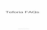 Teforia FAQs - Adagio Teas · Using your own tea is only available if you own the Teforia Classic infuser. We have experimented with more than 1,000 teas and tisanes, and 4 grams