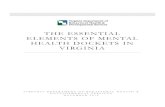 THE ESSENTIAL ELEMENTS OF MENTAL HEALTH DOCKETS IN VIRGINIA · 2019-08-01 · Mental Health Dockets in Virginia 7 Funding Structure of ... Essential Elements of Mental Health Docket