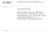 GAO-20-164, AVIATION: FAA Needs to Better Prevent, Detect ... prevent fraud and abuse in aircraft registrations,